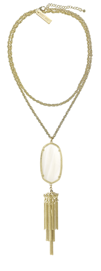 Rayne necklace in white by Kendra Scott Jewelry, available at Nordstrom, $80.